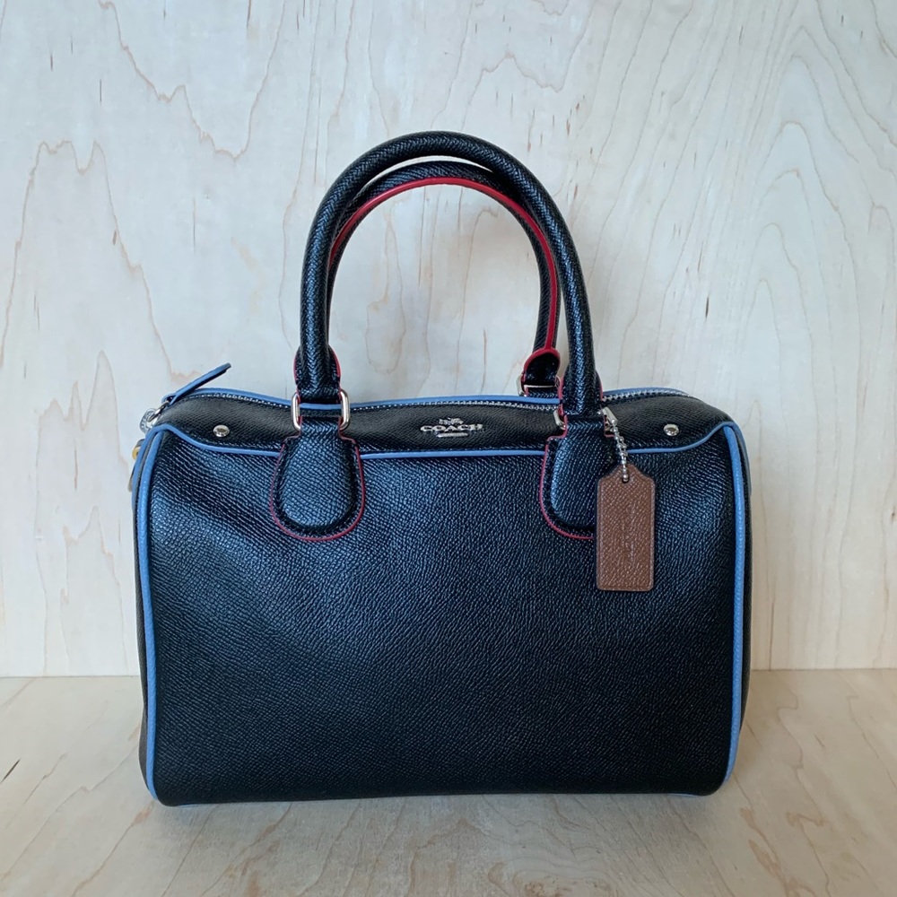🛍SOLD🛍 COACH BLACK MINI BENNETT SATCHEL WITH EDGEPAINT - Picture 5 of 16